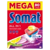 Somat All in 1 Lemon & Lime gépi mosogatótabletta 80 db 1408 g termékhez kapcsolódó kép