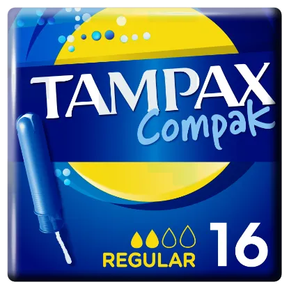 Tampax Compak Regular Applikátoros Tampon, 16 db termékhez kapcsolódó kép
