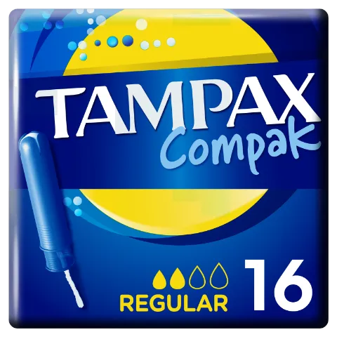 Tampax Compak Regular Applikátoros Tampon, 16 db termékhez kapcsolódó kép