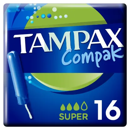 Tampax Compak Super Applikátoros Tampon, 16 db termékhez kapcsolódó kép