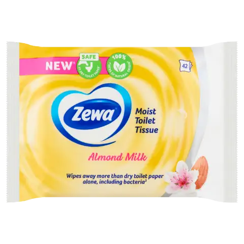 Zewa Almond Milk nedves toalettpapír 42 db termékhez kapcsolódó kép