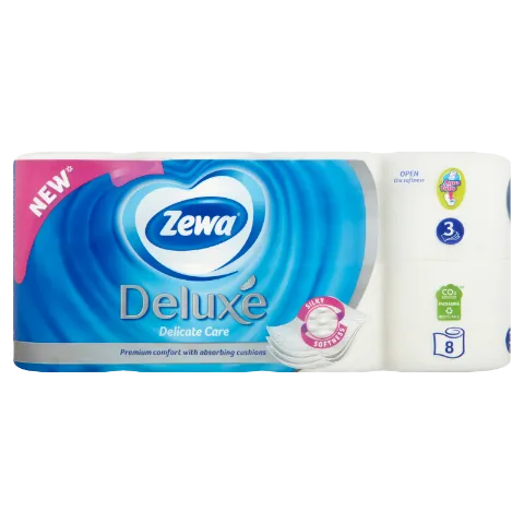Zewa Deluxe Delicate Care 3 rétegű toalettpapír 8 tekercs termékhez kapcsolódó kép