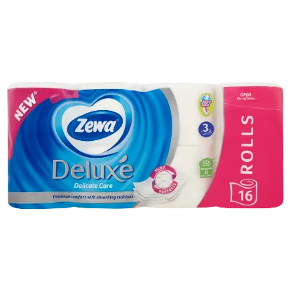 Zewa Deluxe Delicate Care toalettpapír 3 rétegű 16 tekercs termékhez kapcsolódó kép