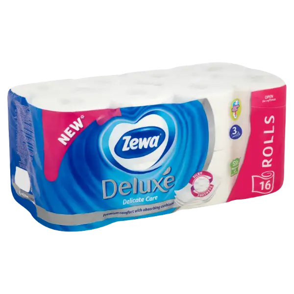 Zewa Deluxe Delicate Care toalettpapír 3 rétegű 16 tekercs termékhez kapcsolódó kép