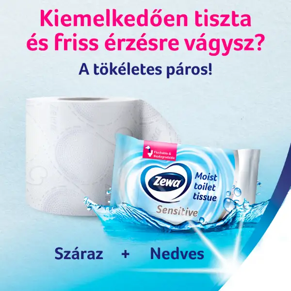 Zewa Deluxe Delicate Care toalettpapír 3 rétegű 16 tekercs termékhez kapcsolódó kép