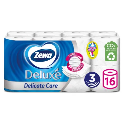 Zewa Deluxe Delicate Care toalettpapír 3 rétegű 16 tekercs termékhez kapcsolódó kép