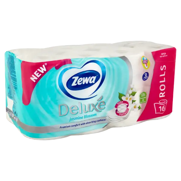 Zewa Deluxe Jasmine Blossom toalettpapír 3 rétegű 16 tekercs termékhez kapcsolódó kép