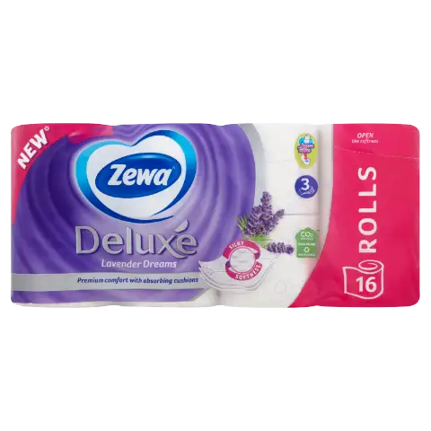 Zewa Deluxe Lavender Dreams toalettpapír 3 rétegű 16 tekercs termékhez kapcsolódó kép