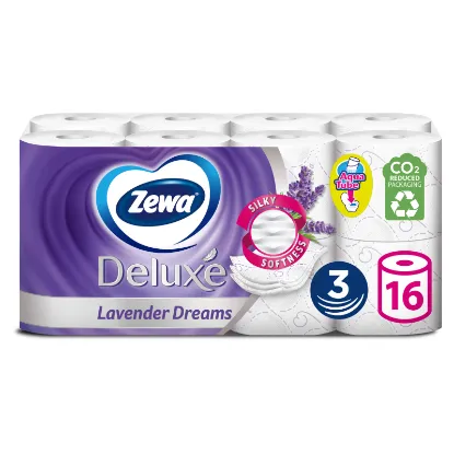 Zewa Deluxe Lavender Dreams toalettpapír 3 rétegű 16 tekercs termékhez kapcsolódó kép