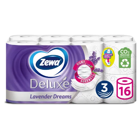 Zewa Deluxe Lavender Dreams toalettpapír 3 rétegű 16 tekercs termékhez kapcsolódó kép