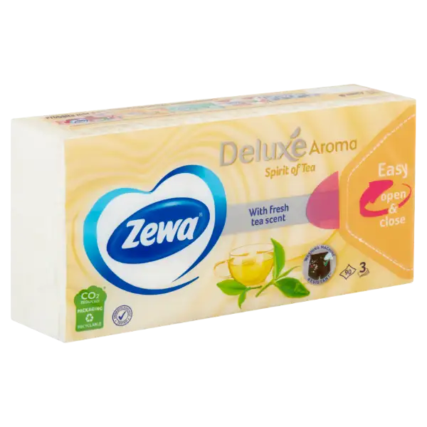 Zewa delux papírzsebkendő spirit of tea 3 rétegű 90 db termékhez kapcsolódó kép