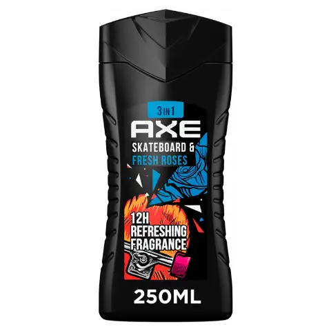 AXE Skateboard&Roses tusfürdő 250 ml termékhez kapcsolódó kép
