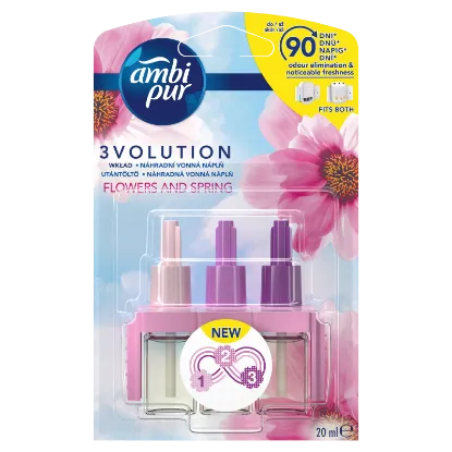 Ambi Pur 3Volution Flowers & Spring elektromos légfrissítő-utántöltő, 20ml termékhez kapcsolódó kép