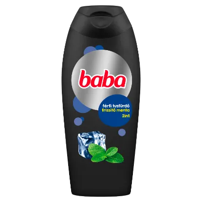 Baba 2in1 frissítő menta férfi tusfürdő 400 ml termékhez kapcsolódó kép