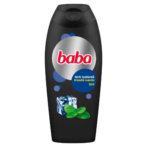 Baba 2in1 frissítő menta férfi tusfürdő 400 ml termékhez kapcsolódó kép