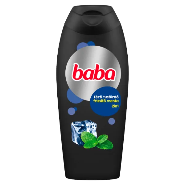 Baba 2in1 frissítő menta férfi tusfürdő 400 ml termékhez kapcsolódó kép