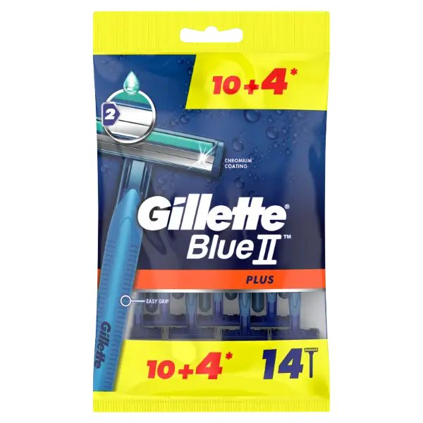 Gillette BlueII Plus Eldobható Férfi Borotva, 14 db termékhez kapcsolódó kép