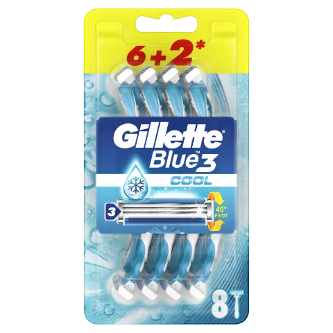 Gillette Blue3 Plus Cool, Eldobható Borotva Férfiaknak,  Darabos Kiszerelés termékhez kapcsolódó kép