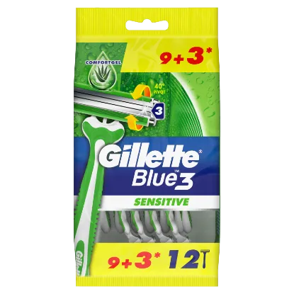 Gillette Blue3 Sensitive Eldobható Férfi Borotva, 9+3 Darab termékhez kapcsolódó kép