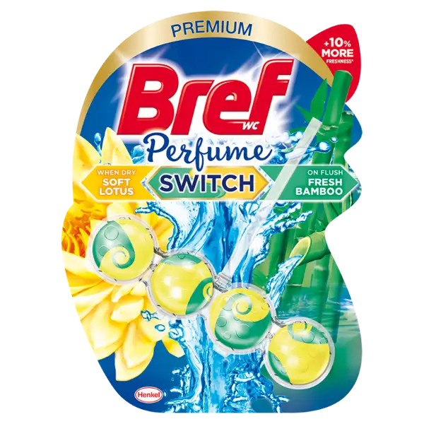 Bref Perfume Switch Soft Lotus-Fresh Bamboo WC frissítő 50 g termékhez kapcsolódó kép