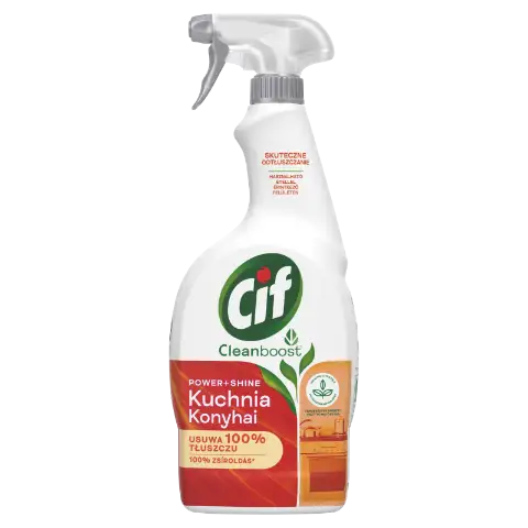 Cif Cleanboost Power + Shine konyhai zsíroldó spray 750 ml termékhez kapcsolódó kép