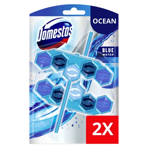 DOMESTOS Power5+ Ocean Active Blue Water WC frissítő blokk 2 x 53 g termékhez kapcsolódó kép