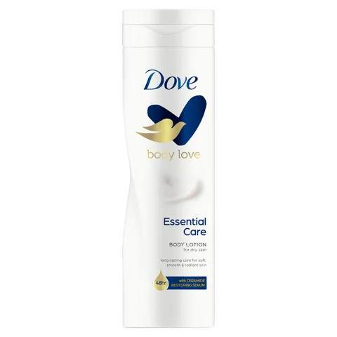 Dove Essential Care bőrtápláló testápoló száraz bőrre 250 ml termékhez kapcsolódó kép