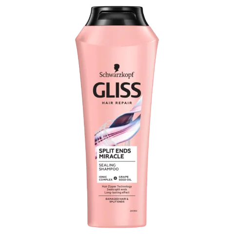 Gliss Split Ends Miracle sampon ionic komplex-szel és szőlőmag olajjal 250 ml termékhez kapcsolódó kép