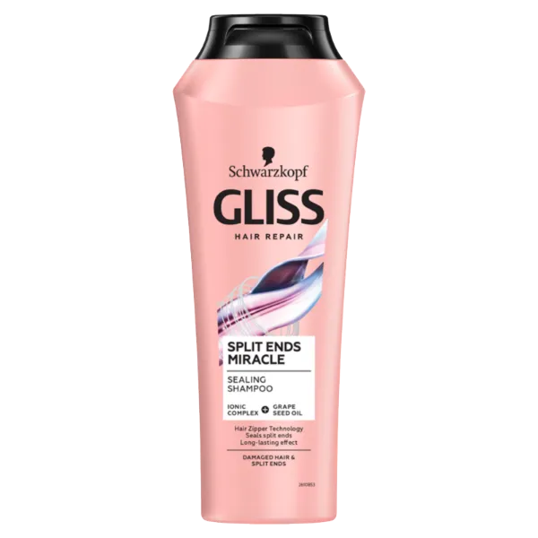 Gliss Split Ends Miracle sampon ionic komplex-szel és szőlőmag olajjal 250 ml termékhez kapcsolódó kép