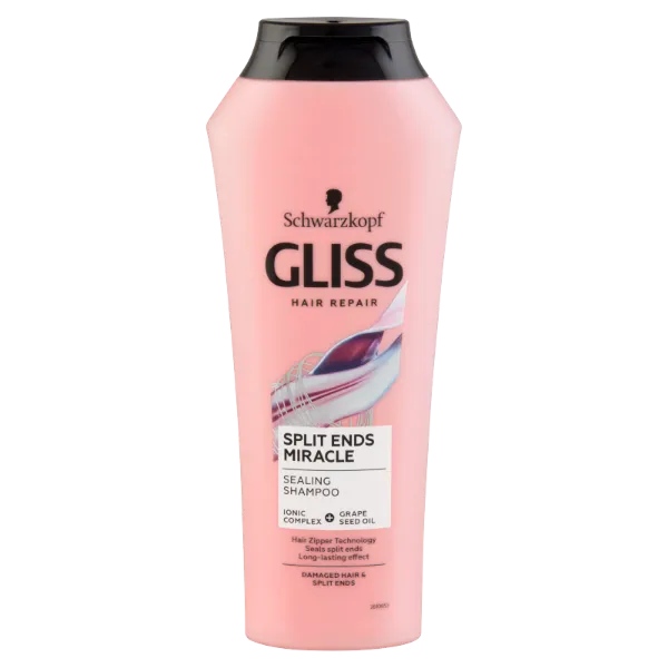 Gliss Split Ends Miracle sampon ionic komplex-szel és szőlőmag olajjal 250 ml termékhez kapcsolódó kép