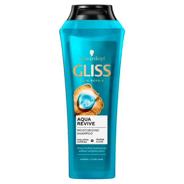 Gliss Aqua Revive hidratáló sampon hylauron komplex-szel normál és száraz hajra 250 ml termékhez kapcsolódó kép