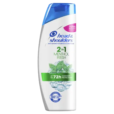 Head & Shoulders Menthol Fresh 2az1-ben Sampon És Balzsam Az Akár 100%-os Korpamentességért termékhez kapcsolódó kép