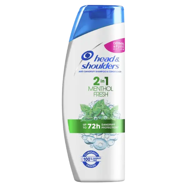 Head & Shoulders Menthol Fresh 2az1-ben Sampon És Balzsam Az Akár 100%-os Korpamentességért termékhez kapcsolódó kép