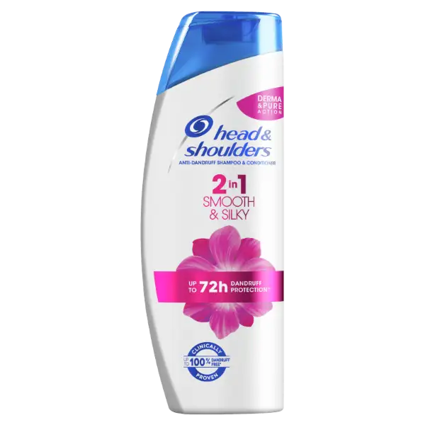 Head & Shoulders Smooth & Silky 2az1-ben Sampon És Balzsam Az Akár 100%-os Korpamentességért termékhez kapcsolódó kép