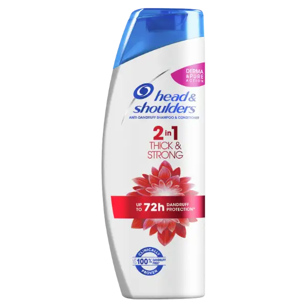 Head & Shoulders Thick & Strong 2az1-ben Sampon És Balzsam Az Akár 100%-os Korpamentességért termékhez kapcsolódó kép