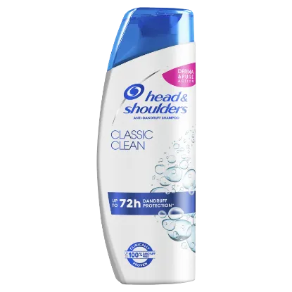 Head & Shoulders Classic Clean korpa elleni sampon 250ml napi használatra. Tiszta érzet termékhez kapcsolódó kép