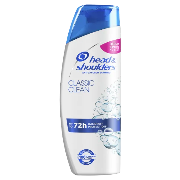 Head & Shoulders Classic Clean korpa elleni sampon 250ml napi használatra. Tiszta érzet termékhez kapcsolódó kép