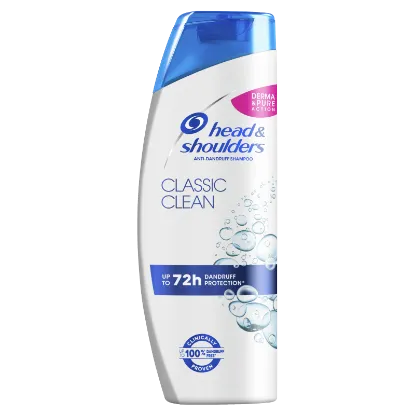 Head & Shoulders Classic Clean korpa elleni sampon 400ml napi használatra. Tiszta érzet termékhez kapcsolódó kép