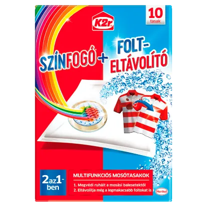 K2r Színfogó + Oxi Folteltávolító mosótasak 10 db  termékhez kapcsolódó kép