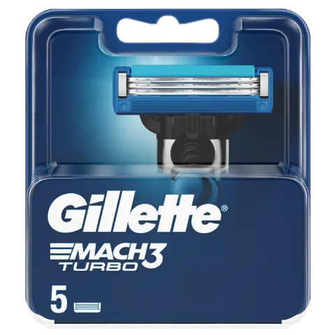 Gillette Mach3 Turbo Borotvabetétek Férfi Borotvához, 5 db Borotvabetét termékhez kapcsolódó kép