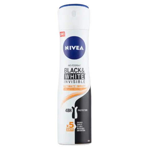 NIVEA Black & White Invisible Ultimate Impact izzadásgátló 150 ml termékhez kapcsolódó kép