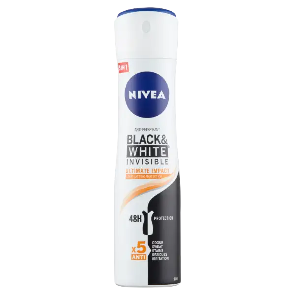 NIVEA Black & White Invisible Ultimate Impact izzadásgátló 150 ml termékhez kapcsolódó kép