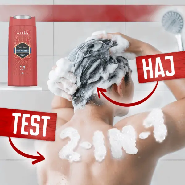 Old Spice Captain Tusfürdő És Sampon Férfiaknak, 675 ml termékhez kapcsolódó kép