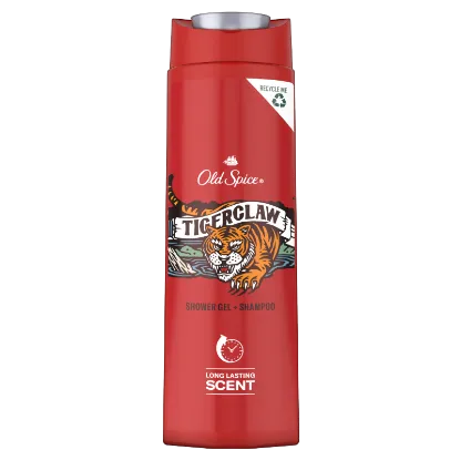 Old Spice Tigerclaw Tusfürdő És Sampon Férfiaknak, 400 ml termékhez kapcsolódó kép