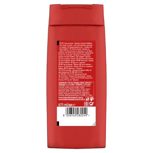 Old Spice Wolfthorn Tusfürdő És Sampon Férfiaknak, 675 ml termékhez kapcsolódó kép