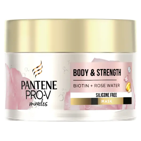 Pantene Body & Strength Hajpakolás, Biotin + Rózsavíz termékhez kapcsolódó kép