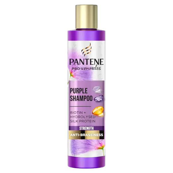 Pantene Pro-V Miracles Strength & AntiBrassiness lila sampon, 225 ml termékhez kapcsolódó kép