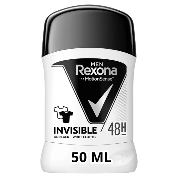 Rexona Men Invisible on Black + White Clothes izzadásgátló stift 50 ml  termékhez kapcsolódó kép