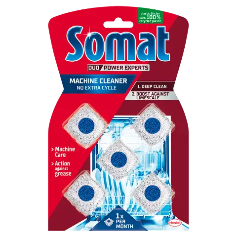 Somat Duo Power Experts mosogatógép tisztító tabletta 5 x 19 g (95 g) termékhez kapcsolódó kép