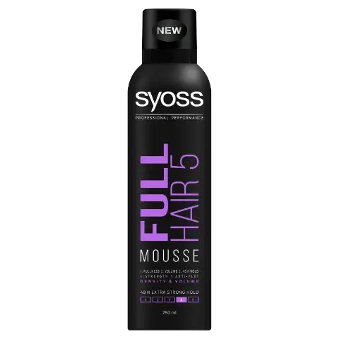 Syoss Full Hair 5 extra erős hajhab 250 ml termékhez kapcsolódó kép